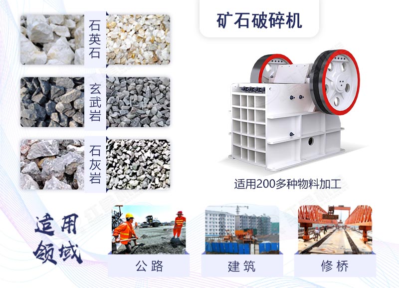 礦石破碎機應(yīng)用范圍廣